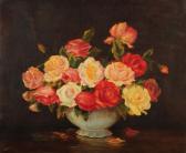 TODD H.,Still life - a vase of roses,Mallams GB 2018-07-11