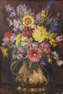 TODD Harold 1894-1977,Still Life - Flowers in a Copper Jug,David Lay GB 2021-03-17