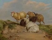 TODD Robert Clow 1809-1866,Four Goats,Heffel CA 2017-07-27