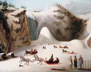 TODD Robert Clow,SLEDGES AND FIGURES SKATING ON THE FROZEN LAKE IN ,1820,Ritchie's 2005-11-21