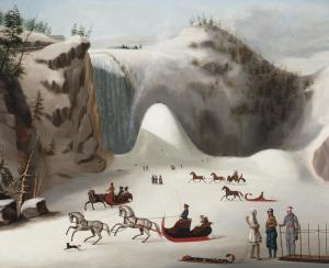 TODD Robert Clow 1809-1866,SLEDGES AND FIGURES SKATING ON THE FROZEN LAKE IN ,Sotheby's 2012-05-24