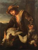 TODESCHINI G 1670-1738,A boy holding two ducks,Bonhams GB 2018-07-04