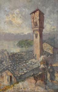 TODESCHINI Piero 1888-1945,Veduta del lago di Como,Capitolium Art Casa d'Aste IT 2023-02-21