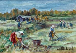 TODOROV Pavel 1894-1989,In The Fields,Victoria BG 2011-03-31