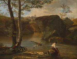 TOEPFFER Adam 1766-1847,Jeune femme assise au bord d'une rivière,Christie's GB 2023-06-16