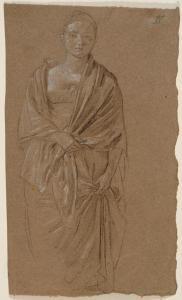 TOEPFFER Adam 1766-1847,Standing young woman seen from the front,Galerie Koller CH 2024-03-22