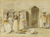 TOEPFFER Rodolphe 1799-1846,Market scene,Galerie Koller CH 2012-06-22