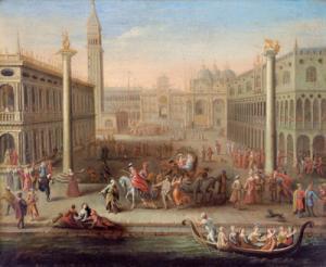 TOEPUT Lodewyk 1550-1605,Seguace del XVIII secolo Carnevale a Venezia,Palais Dorotheum AT 2007-04-24