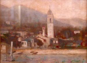 Tofft Peter 1825-1901,'View of Cremia' (Lombardy),Criterion GB 2018-12-03