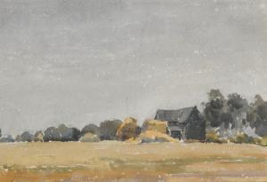 TOFT J. Alfonso 1866-1964,Landscape with a Barn,1900,Sotheby's GB 2021-09-23