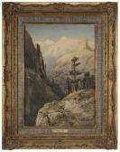 TOFT Peter Petersen 1825-1901,Mountain Lake,Brunk Auctions US 2016-11-18