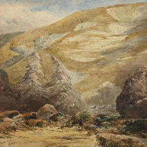 TOFT Peter Petersen 1825-1901,Mountainscape from Sark island,1880,Bruun Rasmussen DK 2016-09-12