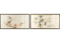TOGASHI Keido,Spring and Autumn landscape,Mainichi Auction JP 2018-02-09