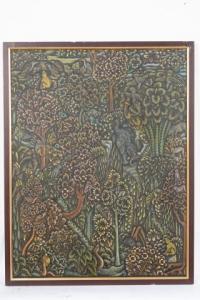 TOGOG Ida Bagus 1913-1989,A jungle with various trees and animals, among whi,Venduehuis 2022-11-24