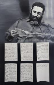 TOIRAC José 1966,Fidel Castro reading letters sent to him by Che Guevara,2001,Hindman US 2022-02-17