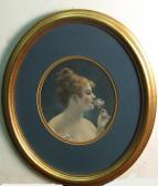 TOJETTI Virgilio 1851-1901,Portrait of a lady sniffing a rose,1895,Bonhams GB 2010-01-24