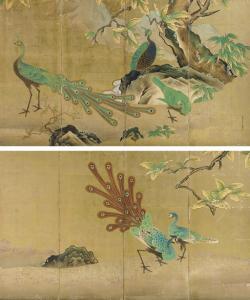 Tokaku Unkoku 1674,Peacocks,Christie's GB 2007-09-18