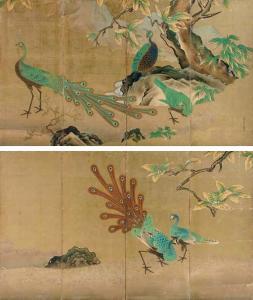Tokaku Unkoku 1674,Peacocks,Christie's GB 2007-03-20