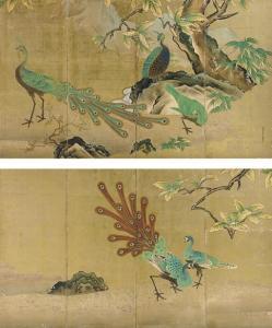 Tokaku Unkoku 1674,Peacocks,Christie's GB 2008-03-18