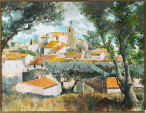 TOLAR R,A landscape of a Mediterranean village,1974,Quinn's US 2013-09-15