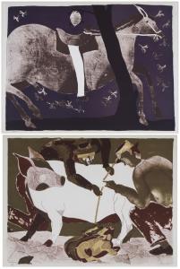 TOLEDO Francisco,HORSE STUNG BY WASPS; MEASURING THE PIGS,Clark Cierlak Fine Arts 2024-03-20