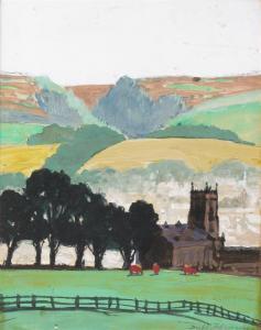 TOLLEMACHE hon. duff 1859-1963,A church in a landscape,Woolley & Wallis GB 2009-03-25