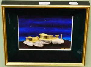 TOLLIDAY William 1914,The Acropolis, in yellow metal,1970,Tennant's GB 2017-03-04