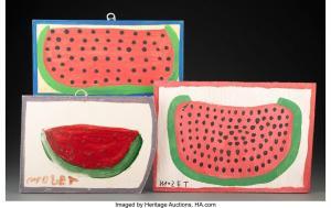 TOLLIVER Mose 1920-2006,Watermelon (3 works),Heritage US 2024-03-13