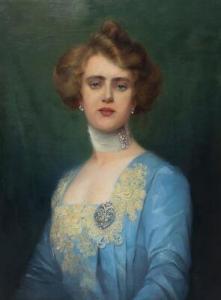 TOLNAY Akos 1861-1923,Portrait of the actress Luci Nanon,1900,Bruun Rasmussen DK 2018-10-15