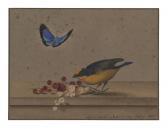 TOLSTOI COUNT FEODOR 1783-1873,Still life with a yellow-throated euphonia,1826,Christie's 2022-07-05