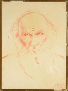 TOLSTOI Leon Lvovitch 1869-1945,Portrait du poète Léon Tolstoï (1828-1910),Coutau-Begarie 2020-06-12