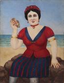 TOLVANIAN,Femme au bord de l'eau écoutant la mer,1940,Damien Leclere FR 2011-12-03