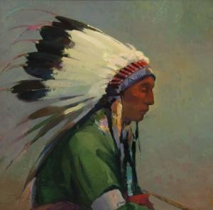 TOM Gilleon 1942,Chief,Scottsdale Art Auction US 2023-04-14
