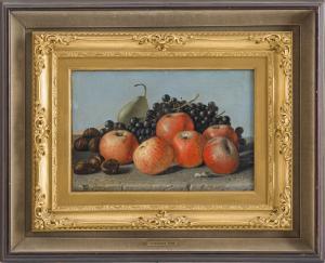 TOMA Gioacchino 1836-1891,Natura morta con frutta,1858,Trionfante IT 2023-11-24