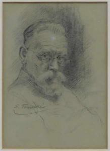 TOMASI Eugenio 1873-1969,wohl Selbstporträt des Künstlers,1969,Georg Rehm DE 2019-10-10