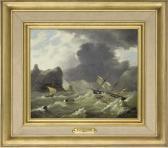 tomasini Luís Ascênsio 1823-1902,Schooner floundering off the headland,1861,Christie's GB 2010-10-26
