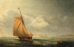 TOMASINI Luiz Assencio 1823-1902,Sailing in calm waters,Bonhams GB 2021-11-10