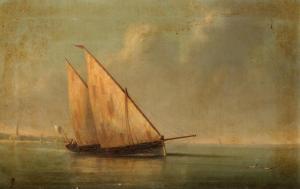 TOMASINI Luiz Assencio 1823-1902,Sailing off the coast,1865,Bonhams GB 2021-11-10