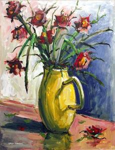 TOMASKI Karen,Red Roses In A Jug,Gormleys Art Auctions GB 2013-06-11