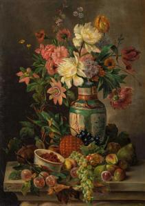 TOMASSI G 1800-1800,Blumenstillleben mit Früchten,im Kinsky Auktionshaus AT 2018-02-20