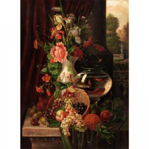 TOMASSI G 1800-1800,STILL LIFE OF FRUIT, FLOWERS AND GOLD FISH; STILL ,Sotheby's GB 2005-03-09