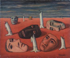 TOMEA Fiorenzo 1910-1960,Candele e maschere,Wannenes Art Auctions IT 2024-03-14