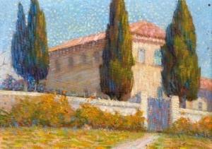 TOMESCU SCROCCO Virginia 1886-1950,Tivoli, Villa Greci o degli Irlandesi,1920,Finarte IT 2021-07-06