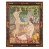 TOMESCU SCROCCO Virginia 1886-1950,Two Nudes Picking Grapes,Leland Little US 2021-12-04
