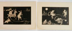 TOMIKICHIRO Tokuriki 1902-1999,Rabbits and Deer; Frogs and the Moon,Rachel Davis US 2019-06-08