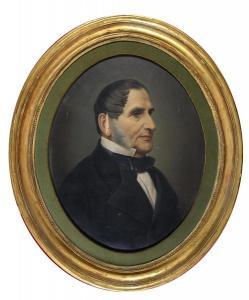 TOMINZ Augusto 1818-1883,RITRATTO DI GENTILUOMO,1872,Babuino IT 2022-09-21