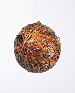 TOMOKO AZUMI,Set of four spherical weave bird houses,Phillips, De Pury & Luxembourg US 2008-06-27