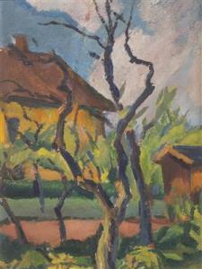 TONDL Karel 1893-1980,In the Garden (A Motif from Vysoké Veselí),Palais Dorotheum AT 2018-09-22