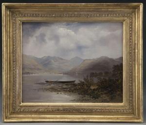 TONGE Robert 1823-1856,Howtown Bay, 
Ulleswater,1847,Dallas Auction US 2015-09-16