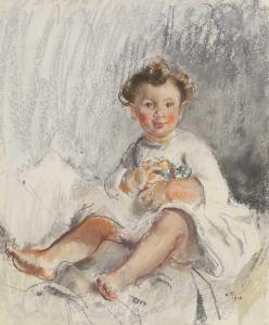 TONKS Henry 1862-1937,Young girl,1913,Sworders GB 2023-04-25